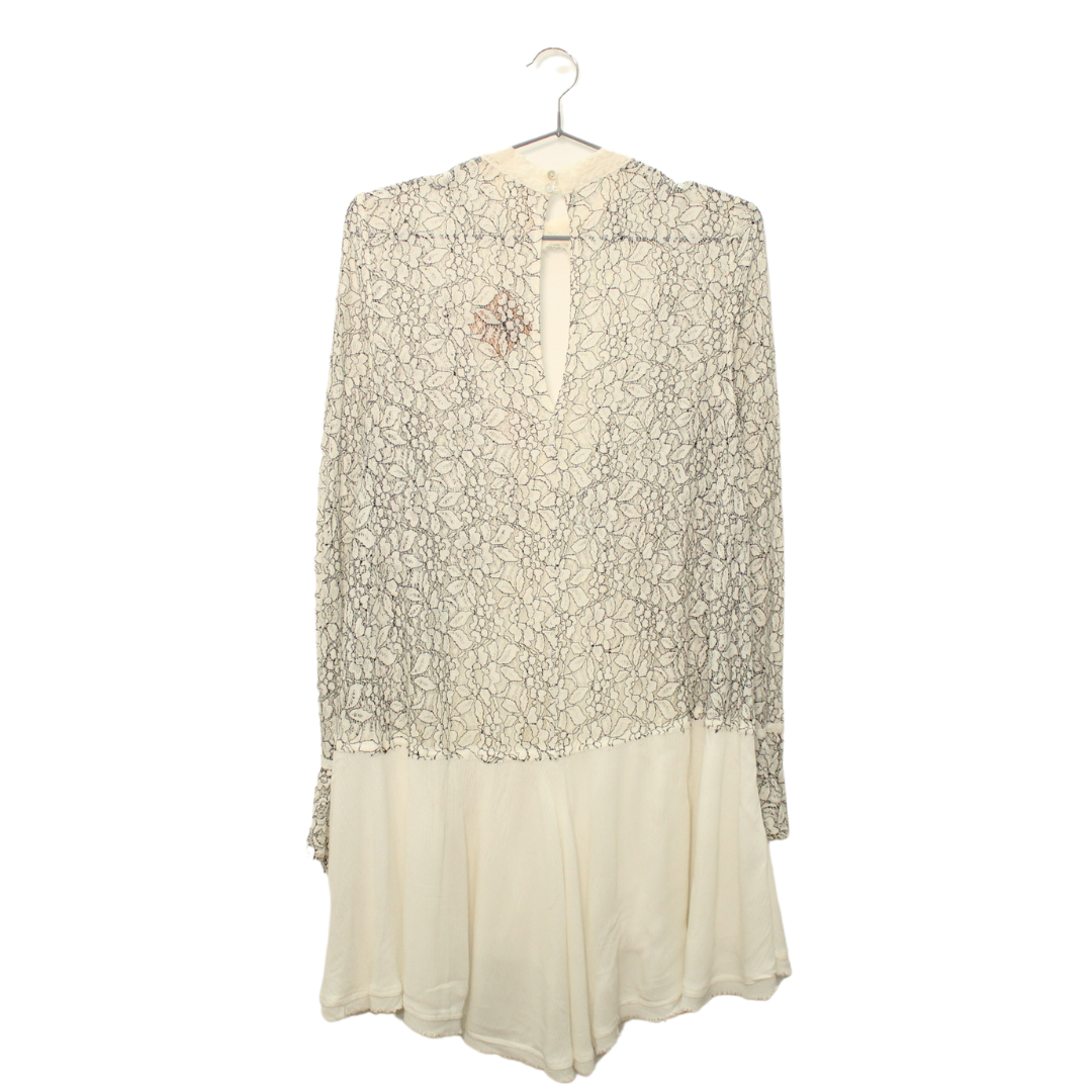 Vestido Encaje Free People (M)