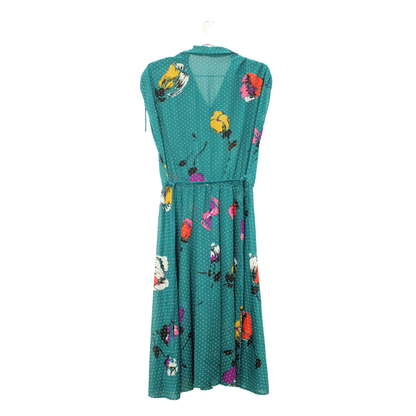 Vestido Frip Vinatge Topos & Flores (M)