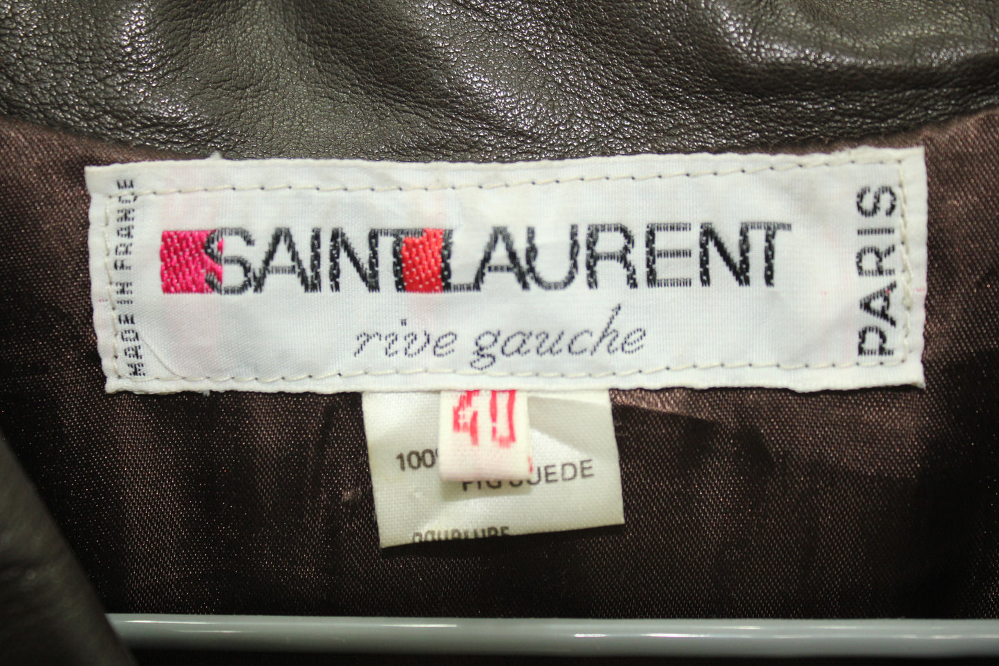 Chaqueta de Cuero YSL Vintage 70's (M)