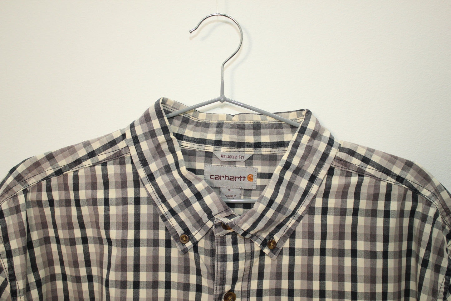 Camisa Corta Cuadros Carhartt (XL)