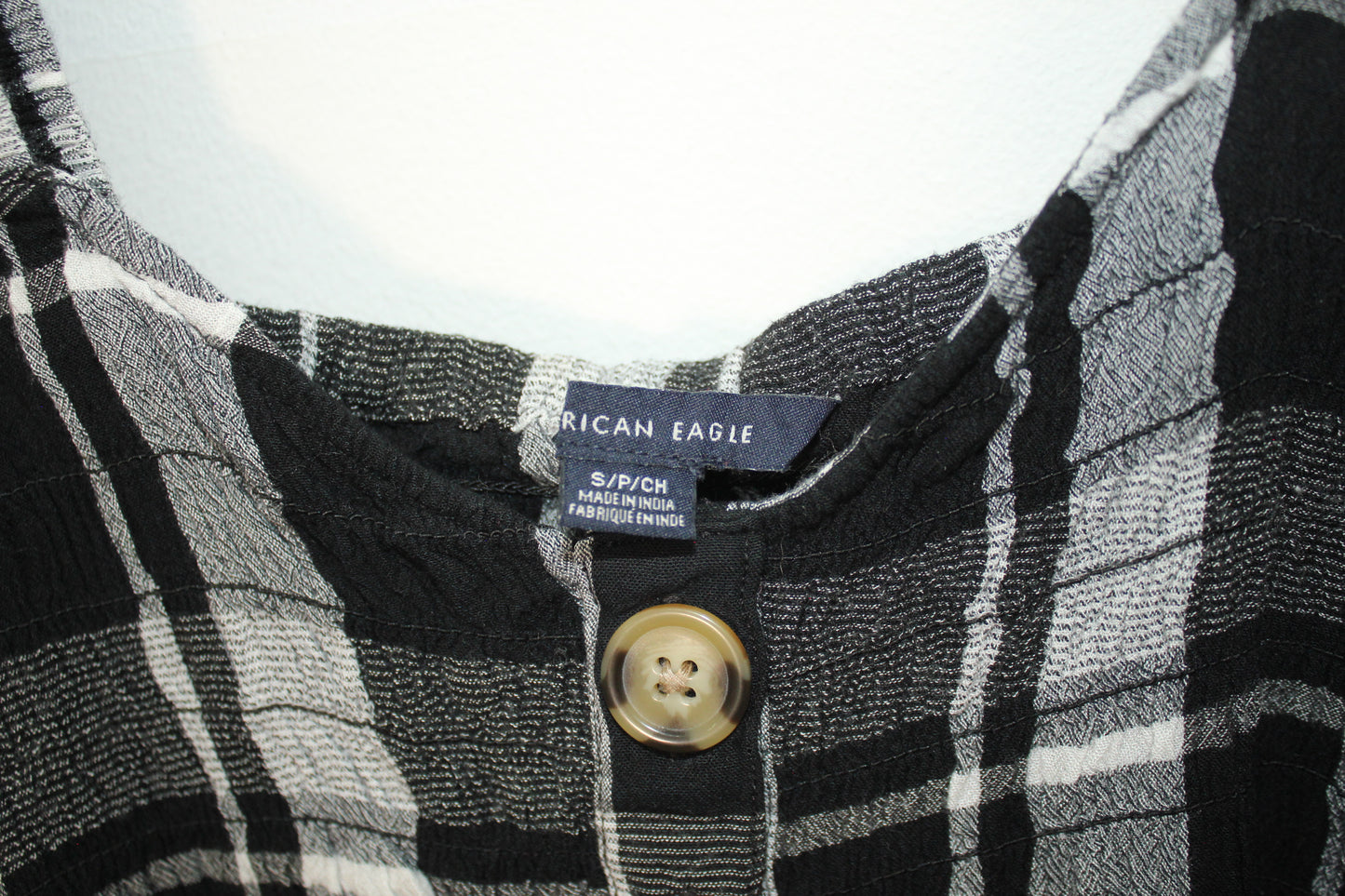 Camisa Plaid American Eagle (S)